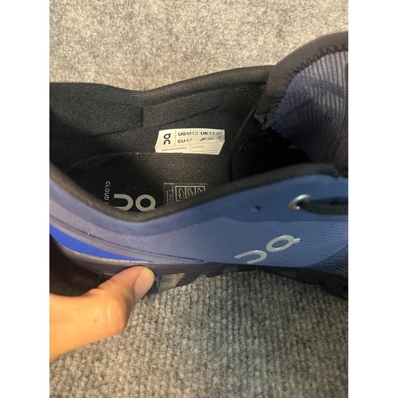 ON CLOUD Men's Size 12M On Cloud X Shift Denim/Eclipse Sneakers 66.98298 EUC - Picture 9 of 11